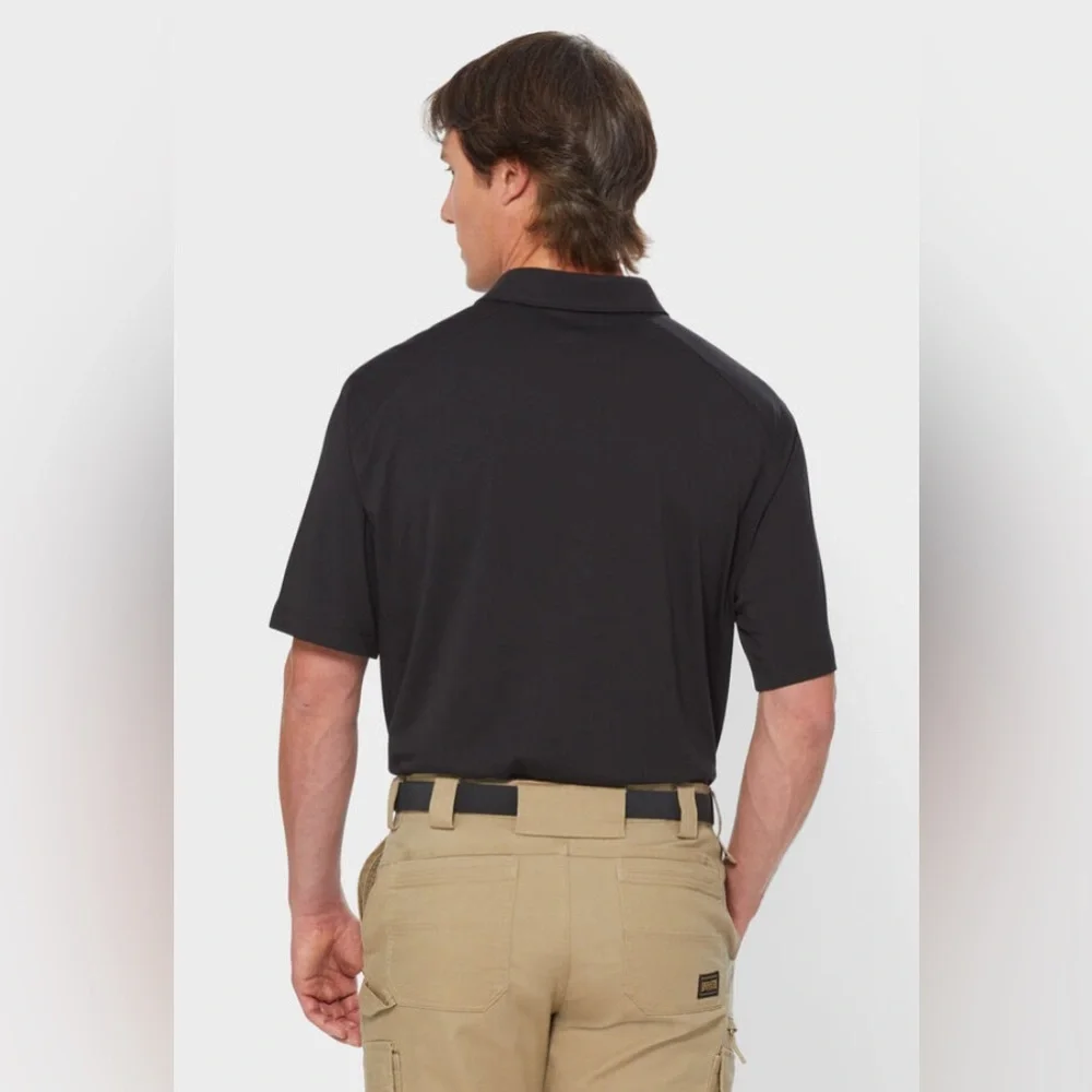 NWT [Duluth Trading Co] Dry on the Fly Relaxed Fit Black Polo Mens Large - Picture 2 of 13